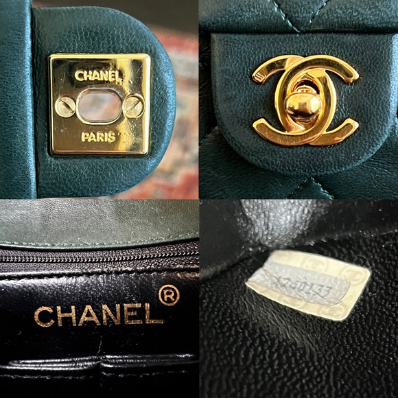 SOLD-on payment plan**Chanel Classic Vintage Mini Square Dark Green Flap Bag - Picture 11 of 11